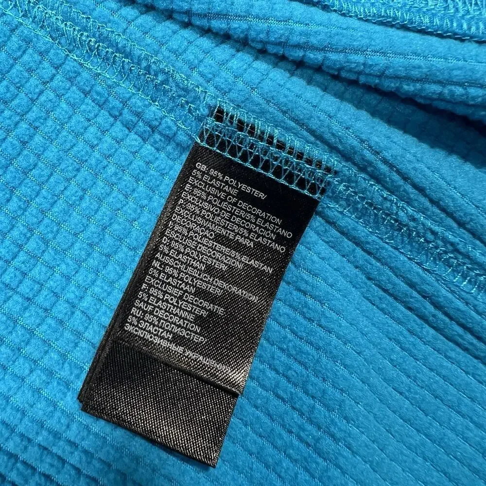 Mens The North Face Borod Fleece Full Zip Jacket Coat Blue L